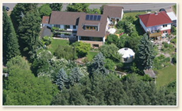 Haus Osten aus der Luft